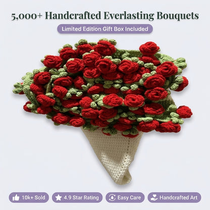 Crochet Rose - Lasting Flowers Without Wilting