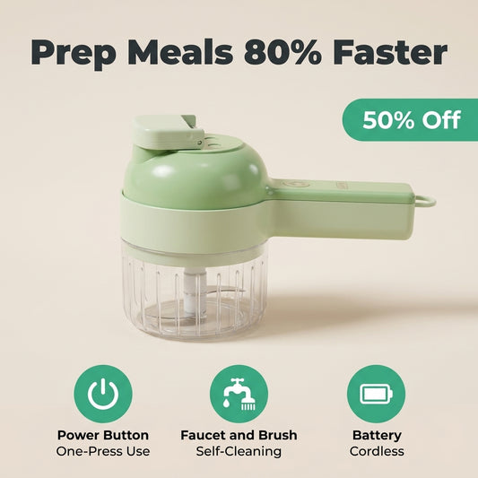 4-in-1 Smart Kitchen Chopper™ – Chop, Mince & Prep in Seconds