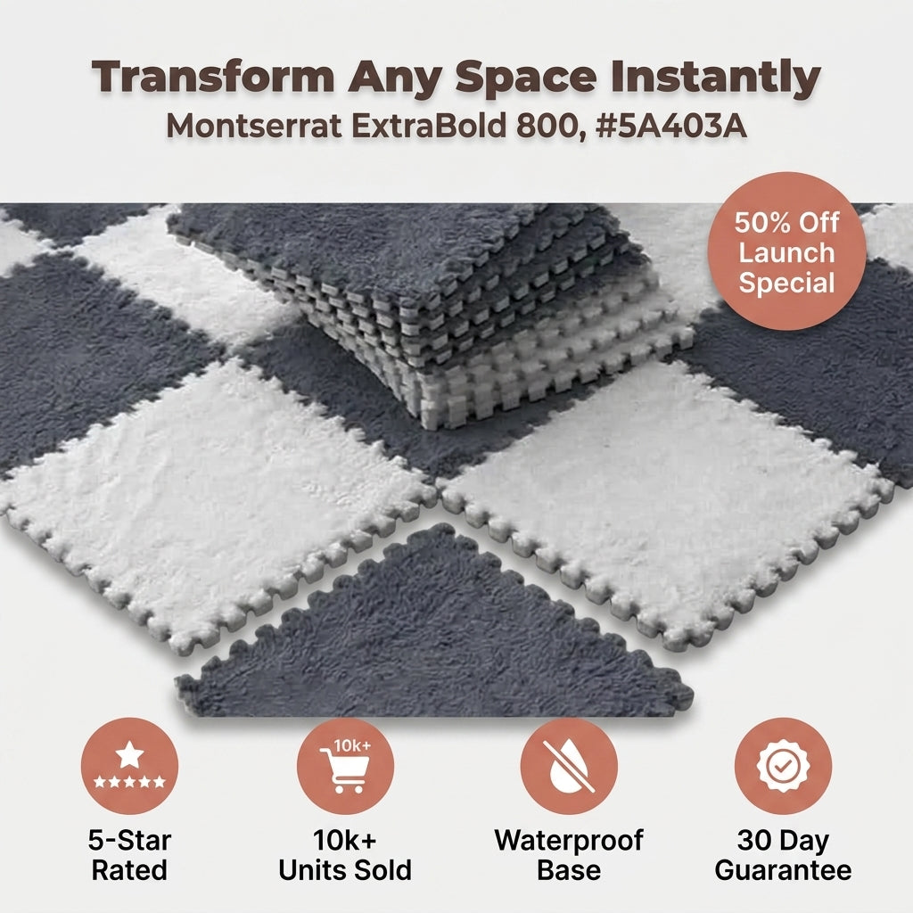 Ultra-Soft Plush Rug Tiles — Cozy Comfort Without Replacing Your Whole Floor