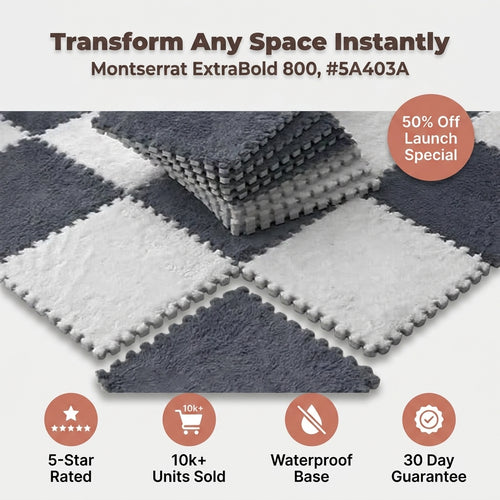 Ultra-Soft Plush Rug Tiles — Cozy Comfort Without Replacing Your Whole Floor