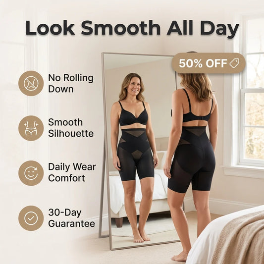 Shapewear Shorts - Defined Silhouette Without Rolling Or Squeezing