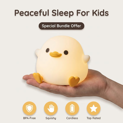 Kids Duck Night Light — Comforting Bedtime Glow Without Harsh Room Light