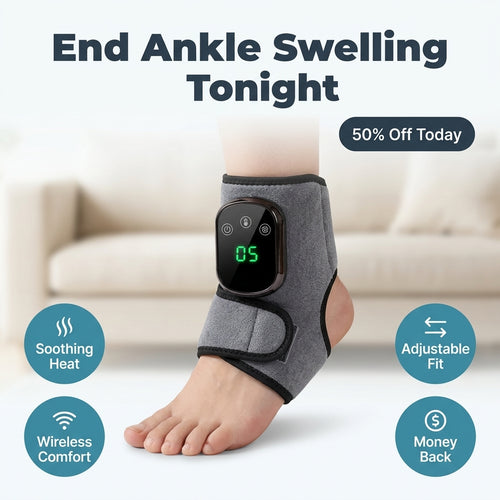 Heated Compression Ankle Massager - End Your Day Without Swelling and Stiffness