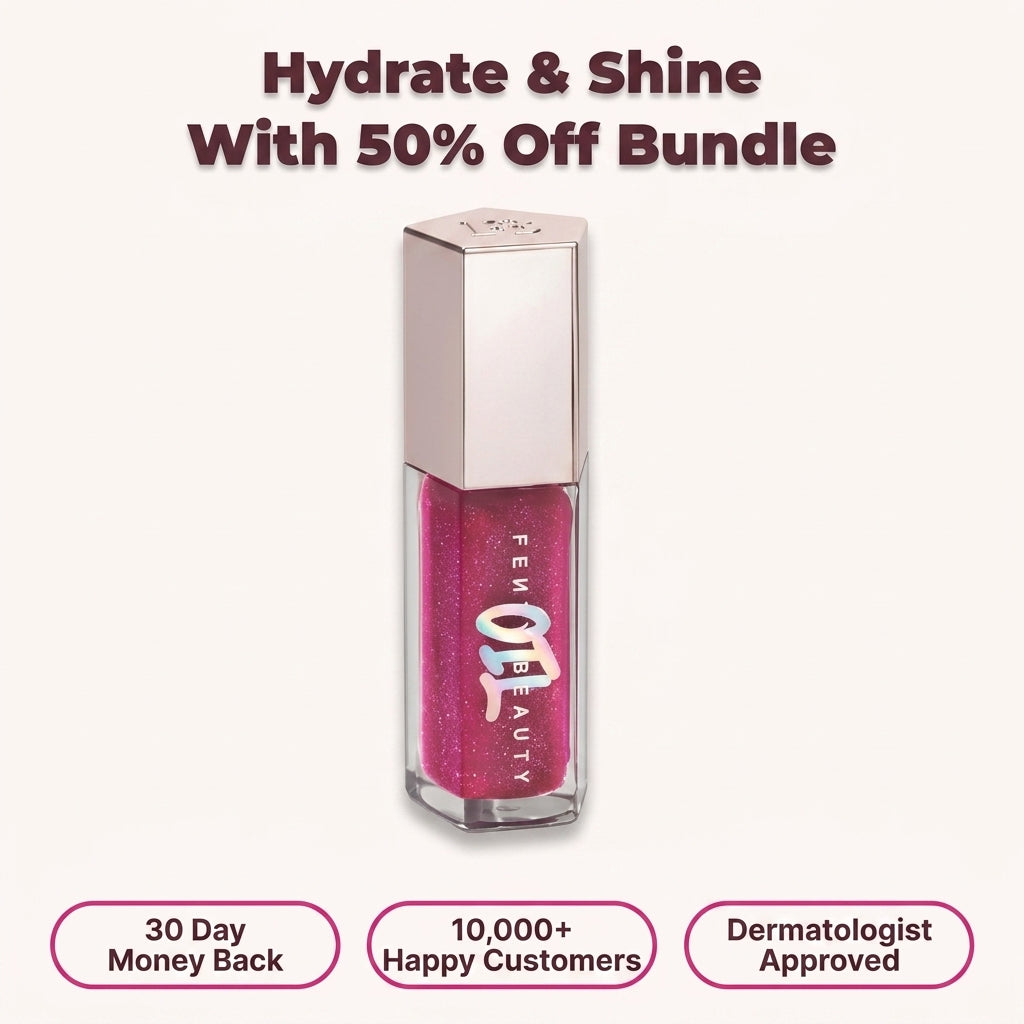 Lip Oil Gloss — Glass-Like Shine Without Sticky Heavy Gloss