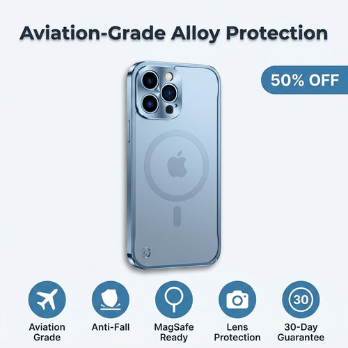 Magnetický kryt na iPhone ze slitiny — silná ochrana bez zbytečné váhy