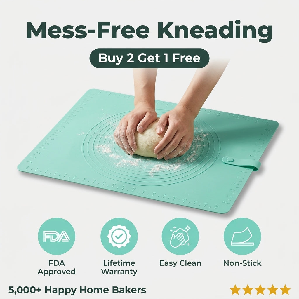 Extra Large Silicone Kitchen Mat — Cleaner Food Prep Without Messy Countertops