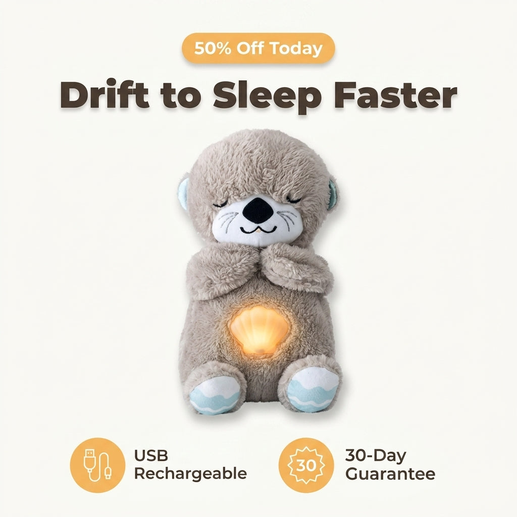 Breathing Otter Sleep Plush — Calming Bedtime Comfort Without Harsh Lights Or Screens