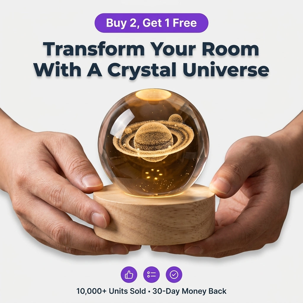 3D Crystal Solar Sphere — Bring A Mini Universe Into Your Home