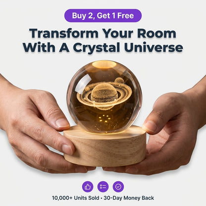 3D Crystal Solar Sphere — Bring A Mini Universe Into Your Home