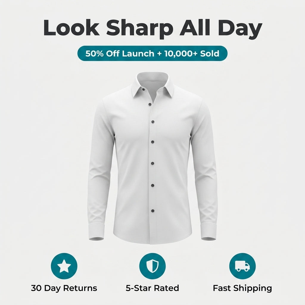 Men’s Slim Long-Sleeve Shirt — Clean Style Without Feeling Overdressed