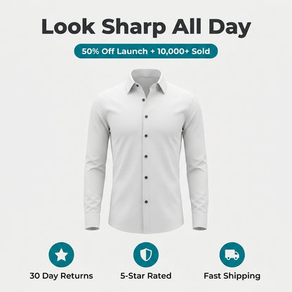 Men’s Slim Long-Sleeve Shirt — Clean Style Without Feeling Overdressed
