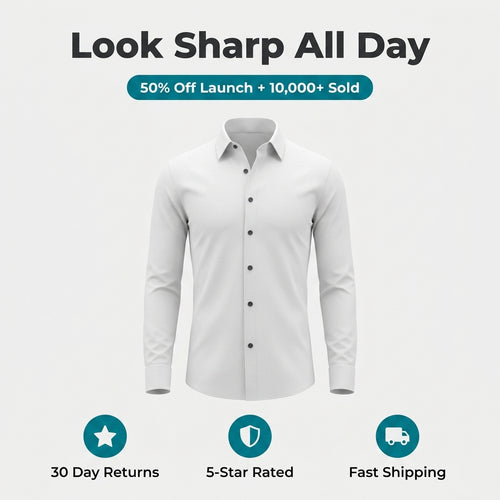 Men’s Slim Long-Sleeve Shirt — Clean Style Without Feeling Overdressed