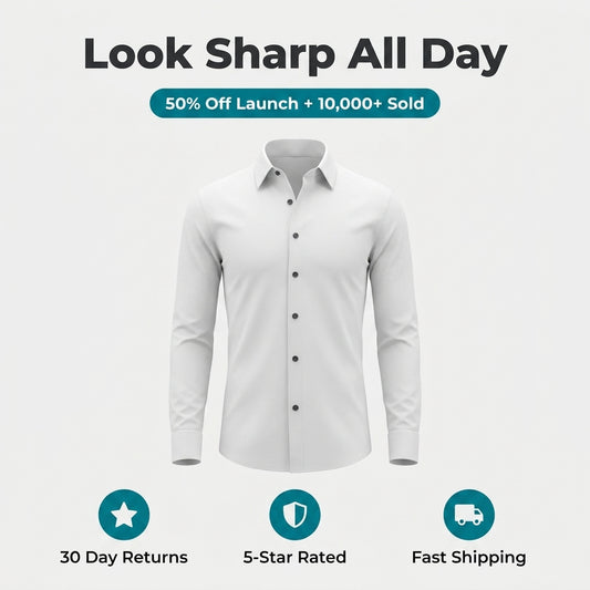 Men’s Slim Long-Sleeve Shirt — Clean Style Without Feeling Overdressed
