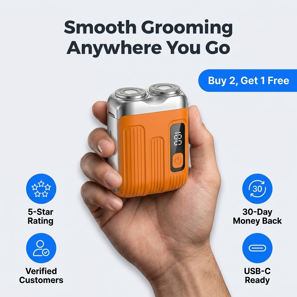 Mini Electric Shaver — Smooth Grooming Without Bulky Razor Kits