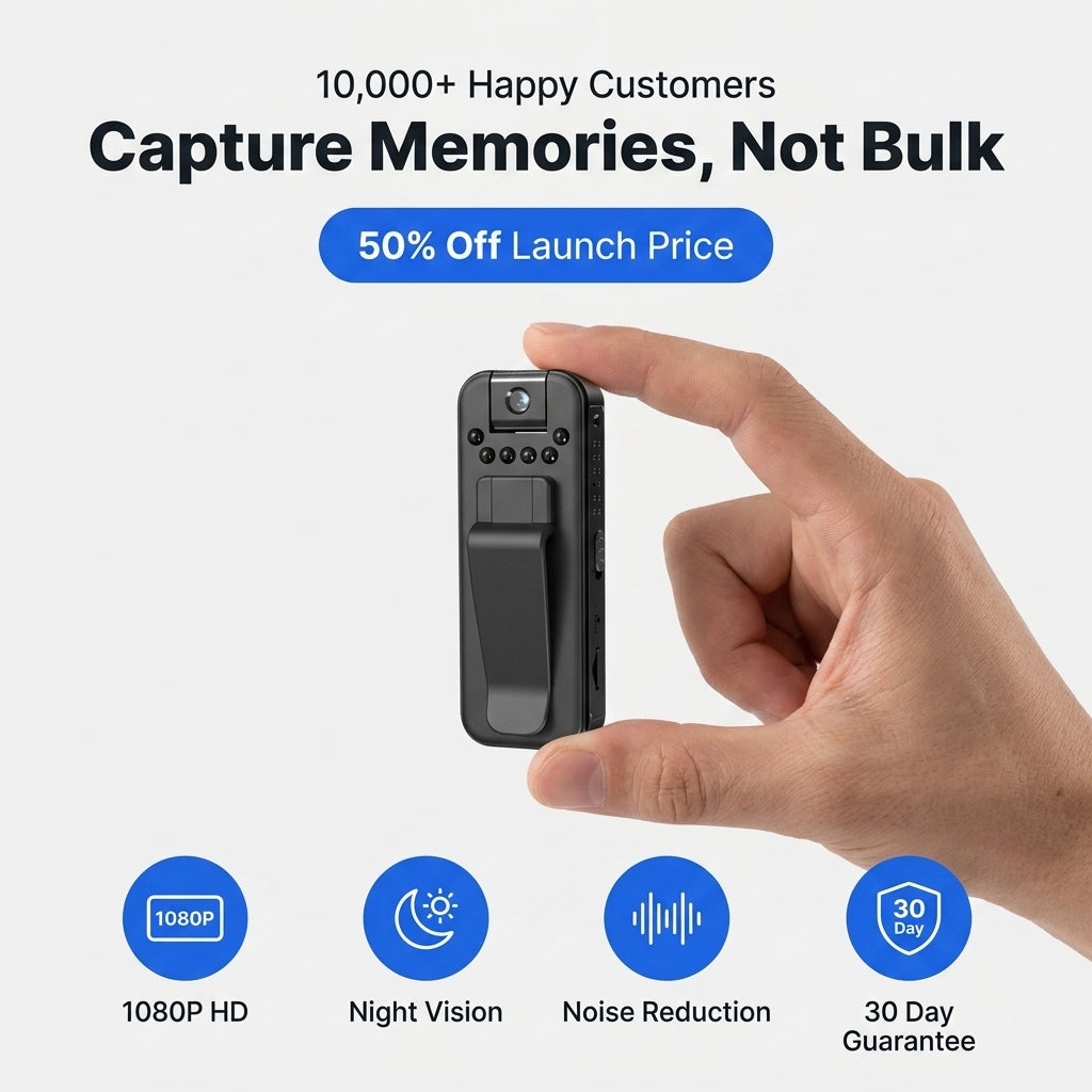 Portable HD Action Camera — Capture Everyday Moments Without Bulky Camera Gear