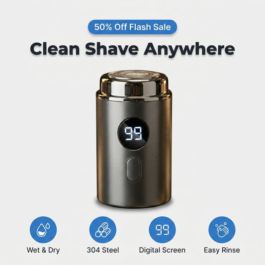 Waterproof Electric Shaver — Clean Shaving Power For Wet & Dry Grooming