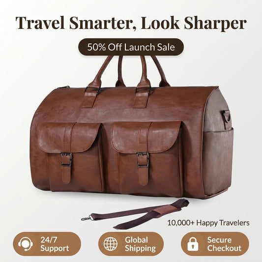 Convertible Garment Duffle Bag — Travel With Suits & Dresses Without Extra Luggage