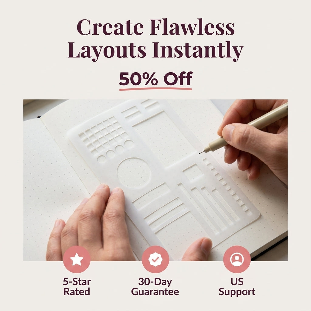 Flexible Planner Stencil Set — Cleaner Journal Layouts Without Rulers Or Messy Lines