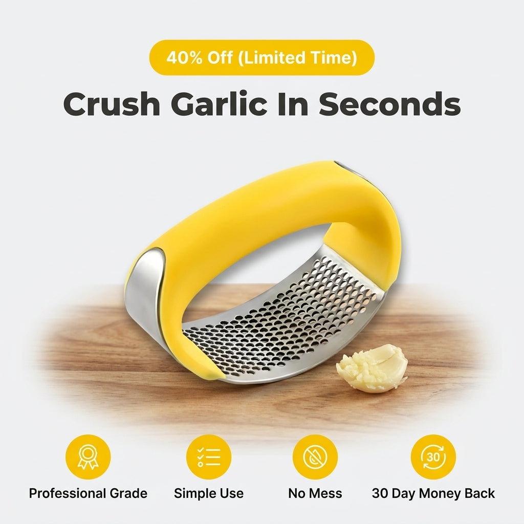 Garlic Press Rocker - Crush Easily