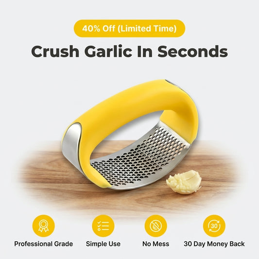 Garlic Press Rocker - Crush Easily
