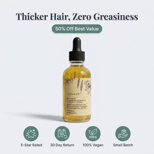 Veganic Hair Growth Oil — Fuller-Looking Hair Without Heavy Greasy Oils