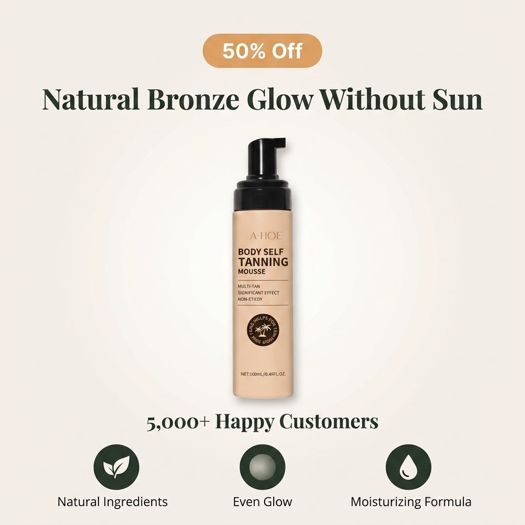 Self-Tanning Mousse — Natural Bronze Glow Without Sun Exposure