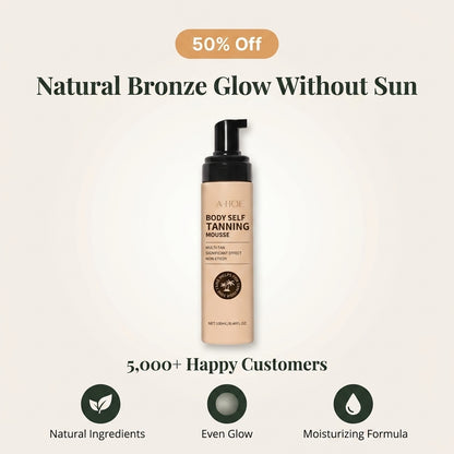 Self-Tanning Mousse — Natural Bronze Glow Without Sun Exposure
