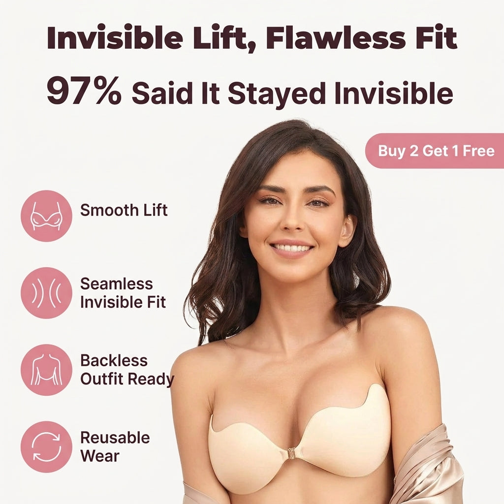 Push-Up Adhesive Bra Pads - Instant Lift Without Straps or Wires