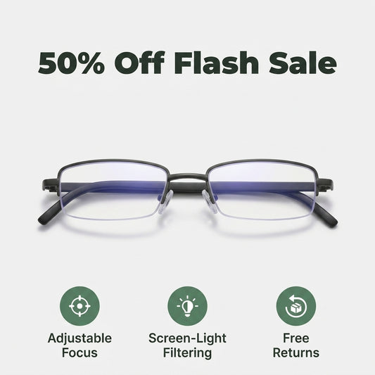 Smart Reading Glasses - Effortless Screen Reading Without Eye Fatigue