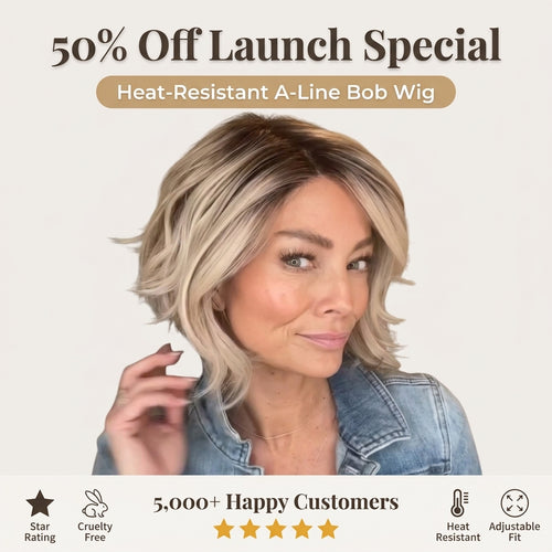 Wavy A-Line Bob Wig — Salon-Style Volume And Shape In Seconds