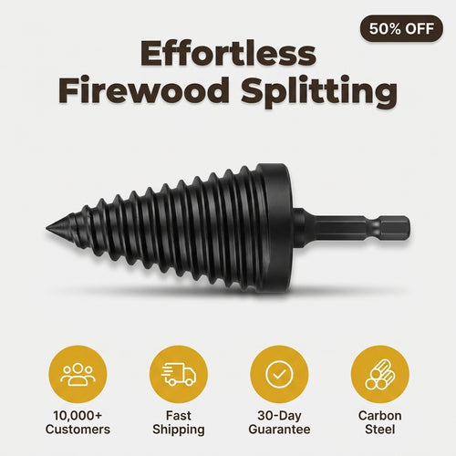 Log Splitter Drill Bit - Split Firewood Faster
