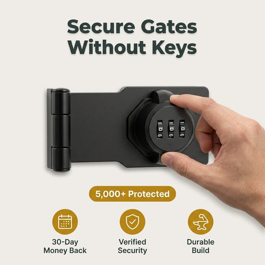 Heavy-Duty Combination Gate Lock - Secure Outdoor Spaces Without Keys