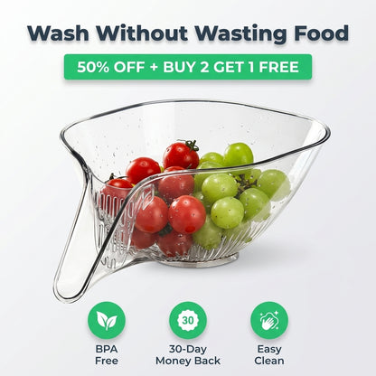 Multifunctional Drain Basket — Wash, Drain & Serve Without Extra Bowls