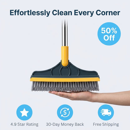 3-in-1 Rotating Deep-Clean Brush — Scrub, Rinse & Dry Without Switching Tools