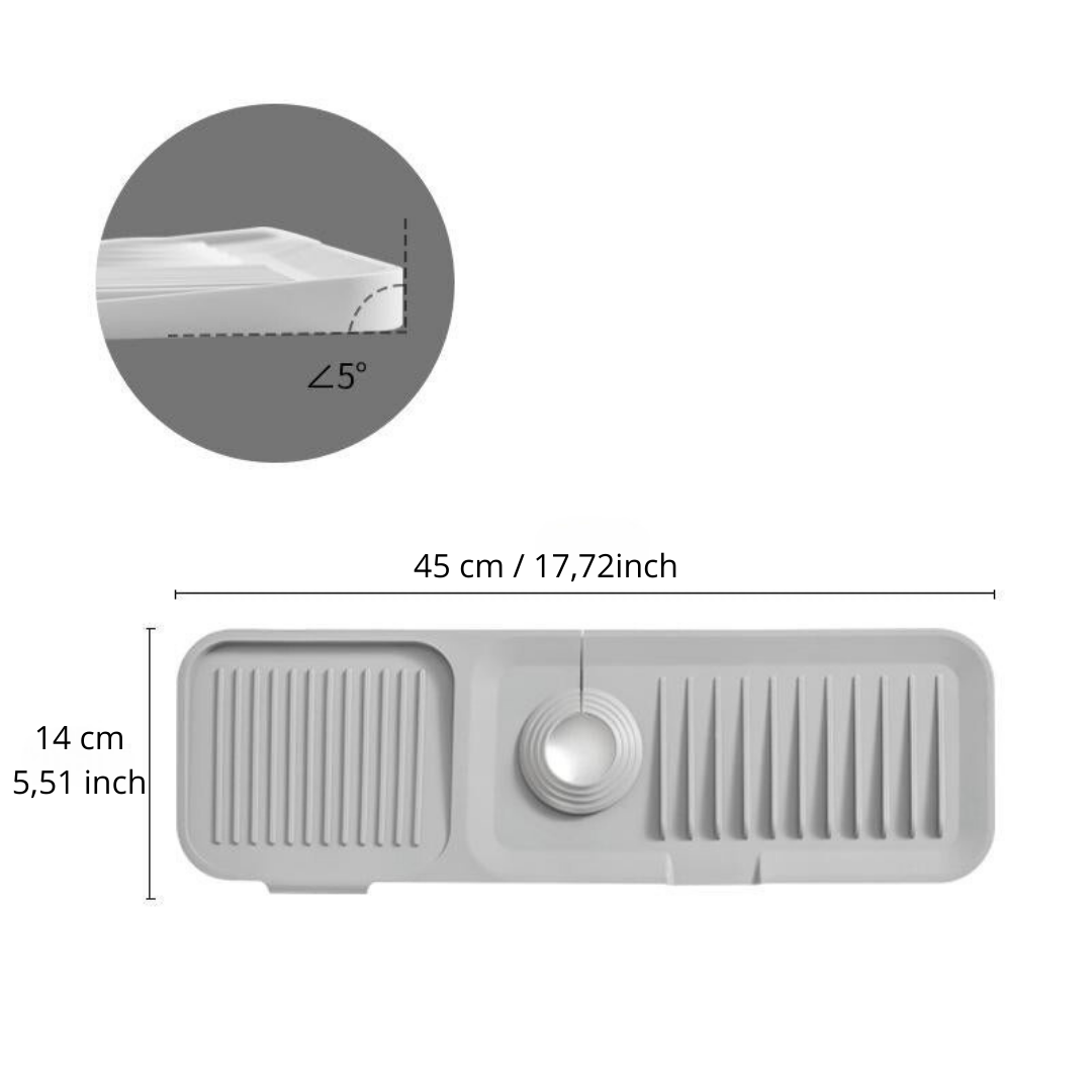 Silicone Faucet Drying Mat — Keep Your Sink Area Dry Without Constant Wiping