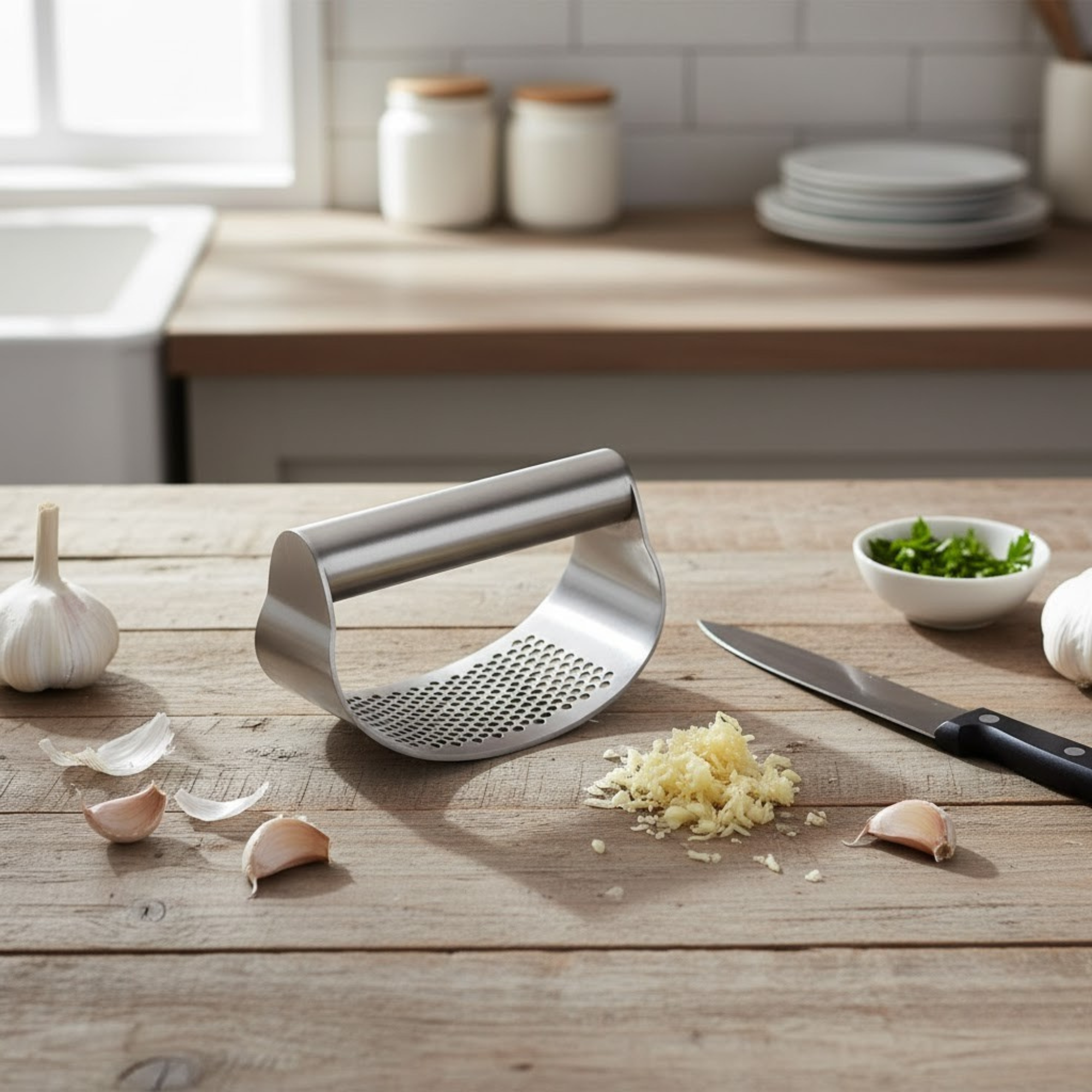 Garlic Press Rocker - Crush Easily
