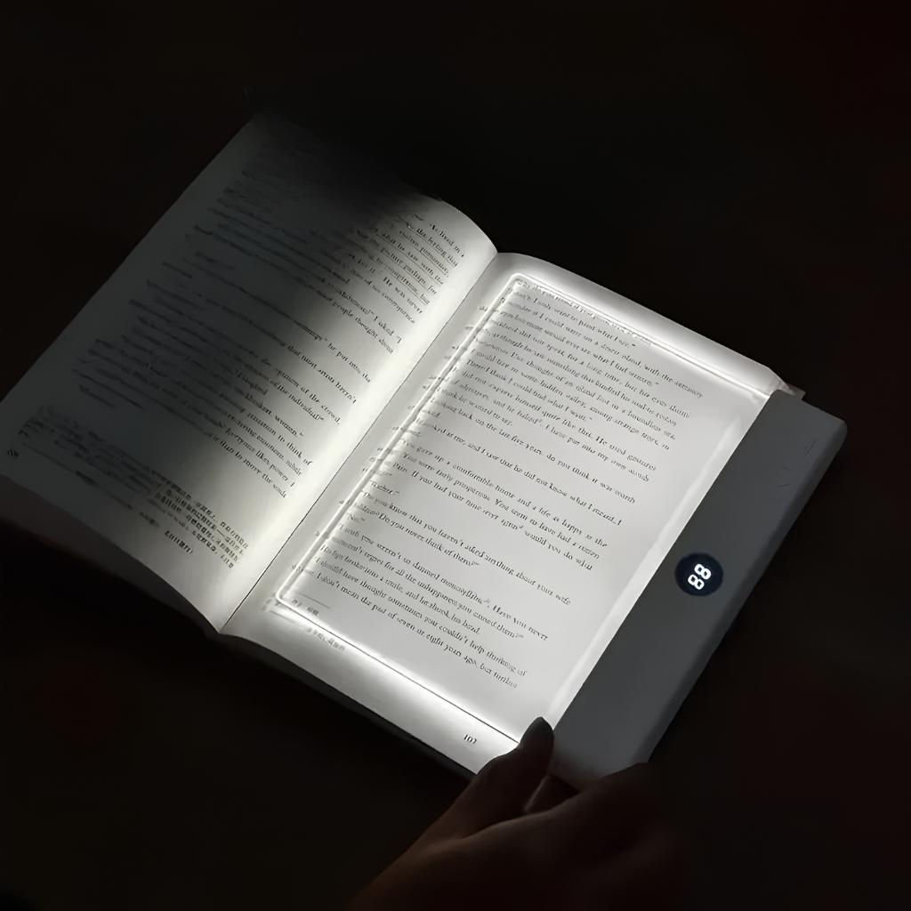 Nočná lampa na čítanie — Svetlo šetrné k očiam, bez rušenia izby