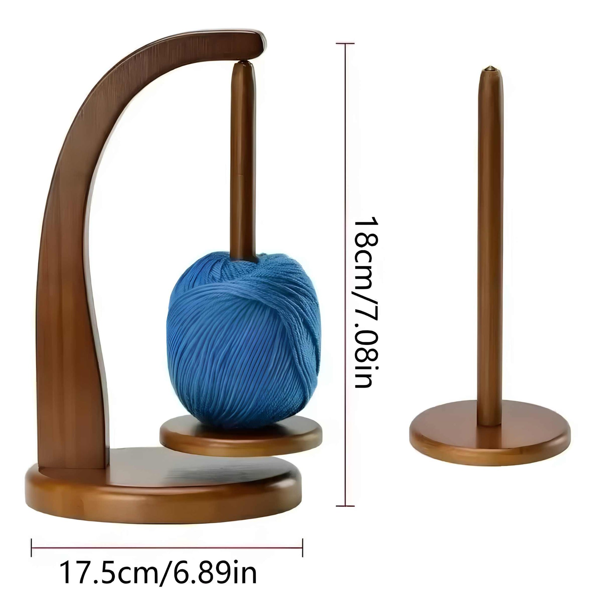 Rotating Yarn Holder - Smoother Knitting Without Tangled Yarn