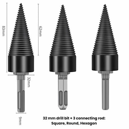 Log Splitter Drill Bit - Split Firewood Faster