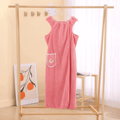 2-in-1 Towel Bathrobe — Dry Off Comfortably Without A Slipping Towel