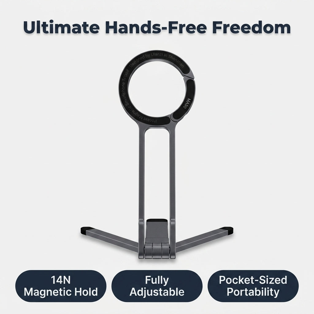 MagSafe Phone Tripod — Film Hands-Free Without Bulky Gear