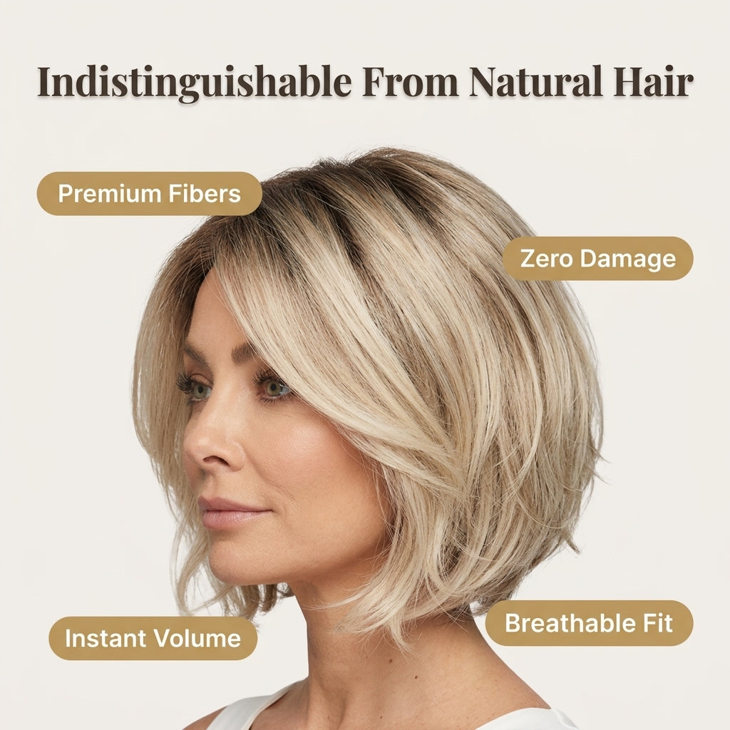 Wavy A-Line Bob Wig — Salon-Style Volume And Shape In Seconds