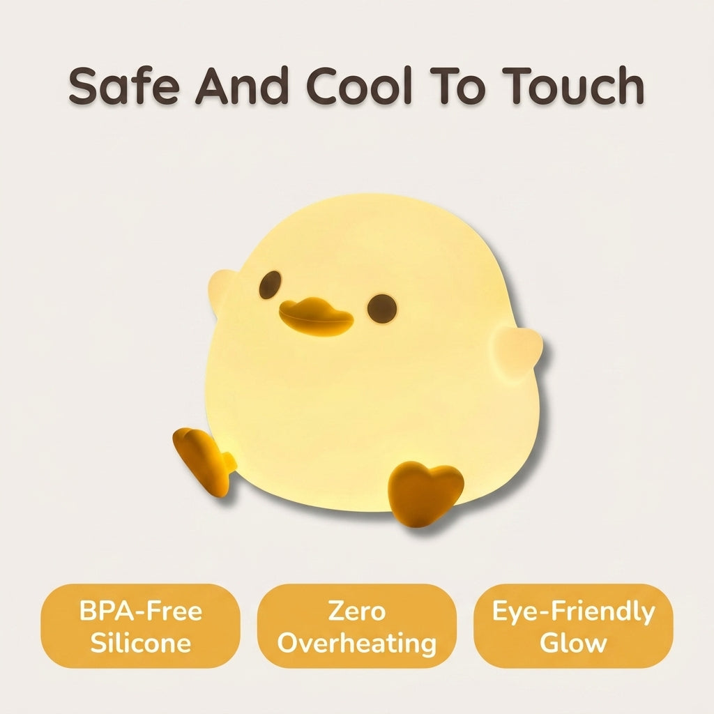 Kids Duck Night Light — Comforting Bedtime Glow Without Harsh Room Light