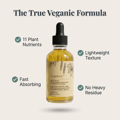 Veganic Hair Growth Oil — Fuller-Looking Hair Without Heavy Greasy Oils
