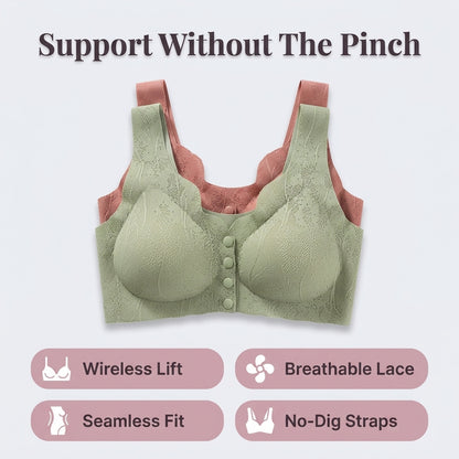 Lace Wireless Bra — Soft Lift & Support Without Painful Wires