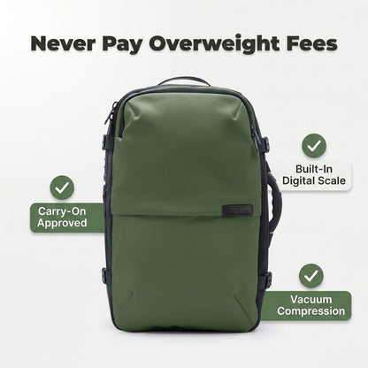 Vacuum Compression Travel Backpack — Pack More Without Checking A Bag