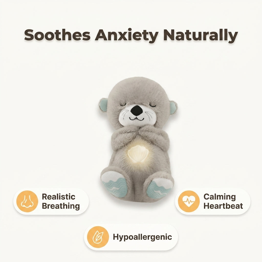 Breathing Otter Sleep Plush — Calming Bedtime Comfort Without Harsh Lights Or Screens