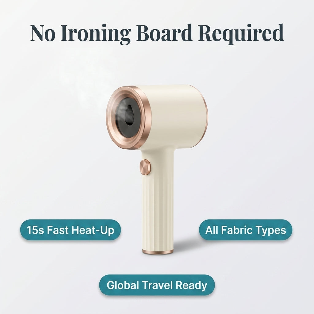 Mini Travel Iron — Wrinkle-Free Clothes Without Bulky Ironing