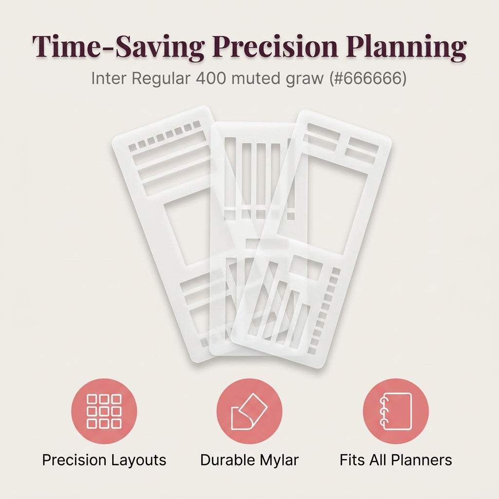 Flexible Planner Stencil Set — Cleaner Journal Layouts Without Rulers Or Messy Lines