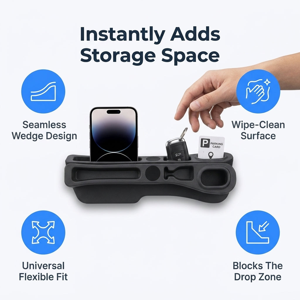 Car Seat Gap Organizer — Extra Storage Without Messy Seat Gaps